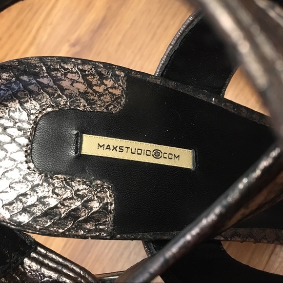 Max Studio Snakeskin Heels - Picture 4 of 8